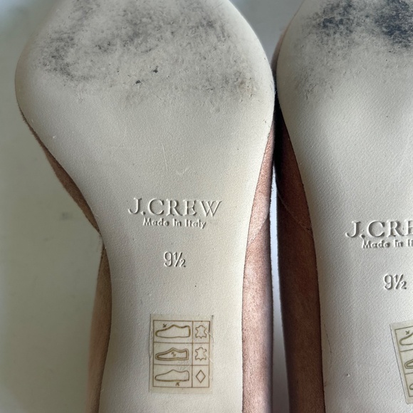 J. Crew Cream Suede Leather Point Toe Pumps size 9.5 - Picture 11 of 14
